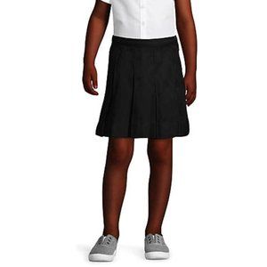 Girls Box Pleat Skirt Above The Knee